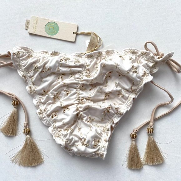 COSITA LINDA  Swim Eyelet Triangle Coralia Bikini Bottom - Picture 6 of 6